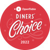 OpenTable 2022 Diners’ Choice Award!