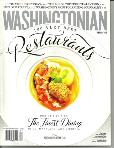 Washingtonian Cover Feb '13